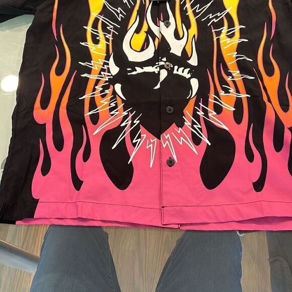 Ed Hardy tattoo  shirt NWT medium black pink/white/yellow printed - Picture 12 of 12